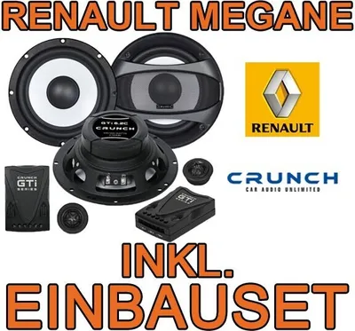 Immagine prodotto di Diffusori anteriori - Crunch GTi6.2C - Sistema a 2 vie da 16,5 cm per Renault Megane 1 - justSOUND