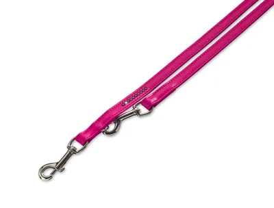 Produktbild von Nobby Crystal, Hund, Trainingsleine, Fuchsie, Band, Einfarbig, Leder