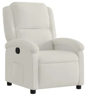 Imagen del producto de Sillón de relax de color crema, tapizado en terciopelo, marca vidaXL