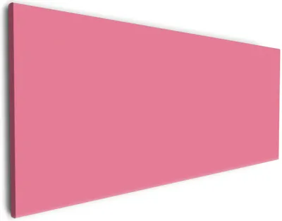 Produktbild von Wallario Premium Leinwandbild Pastellrot in Größe 80 x 200 cm