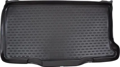 Image de Tapis De Coffre Caoutchouc Exclusive Pour Fiat 500 Depuis 2008 Hatchback, Protecteur de Coffre, Bord Haut, Antidérapant, Inodore