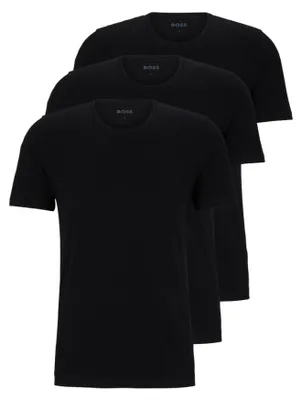 Produktbild von BOSS T-Shirt für Herren, aus Baumwolle mit Logo, Bestickt, 3er-Pack, XL