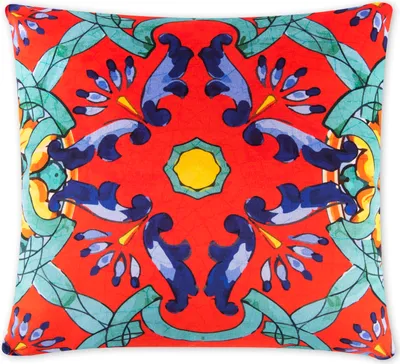 Produktbild von Excelsa Dekoratives Kissen Trinacria 45x45 cm Baumwolle Bunt