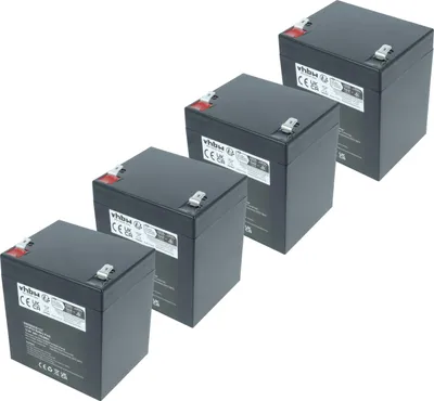 Produktbild von vhbw 4x Akku kompatibel mit APC Smart-UPS RT SURTD5000XLI, RT SURTD3000RMXLI, DLA2200RMI2U Lautsprecher Boxen Speaker (6 Ah, 12,8 V, LiFePO4)