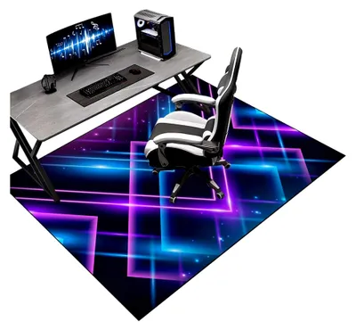 Produktbild von Bodenschutzmatte für Bürostühle, Gaming Stuhlunterlage für Hartholzböden, Kratzfeste Unterlage 170 x 190 cm