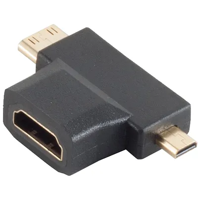 Produktbild von Adapter, HDMI-A Buchse/ HDMI-D + C Stecker, verg.