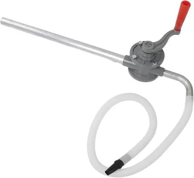 Imagen del producto de Bomba manual de transferencia de aceite de 5 litros - Bomba manual de transferencia con temporizador - Bomba de aluminio para gasolina, queroseno y aceite de motor