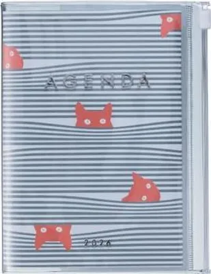 Produktbild von MARK'S 2025/26 Taschenkalender, B6 Cats // Gray