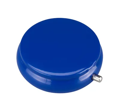 Produktbild von Taschen ASCHENBECHER Ø5,5cm mit Deckel aus Metall rund Mini Ablagefläche Reiseaschenbecher Taschenaschenbecher Reise Outdoor 76 (Blau)