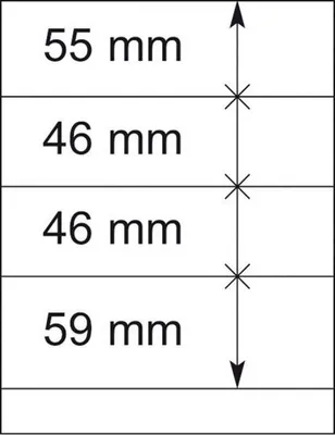Produktbild von Lindner 802404P T-Blanko-Blätter - 10er-Packung