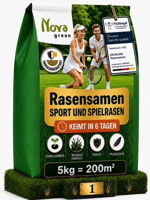 Produktbild von Premium Rasensamen 5kg schnellkeimend Sport und Spiel für 200m²