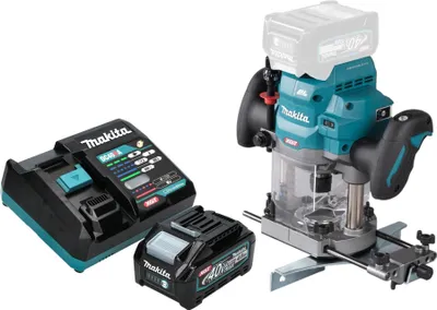 Produktbild von Makita RP 001 GM101 Akku Oberfräse 40 V max. 12 mm Brushless + 1x Akku 4,0 Ah + Ladegerät