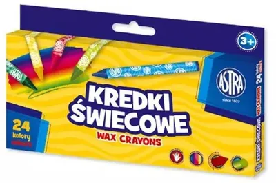 Zdjęcie produktu dla Kredki świecowe okrągłe Astra 24 kolory