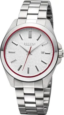Regent 11150784 Herrenuhr Quarz Stahl/Silberfarben 1