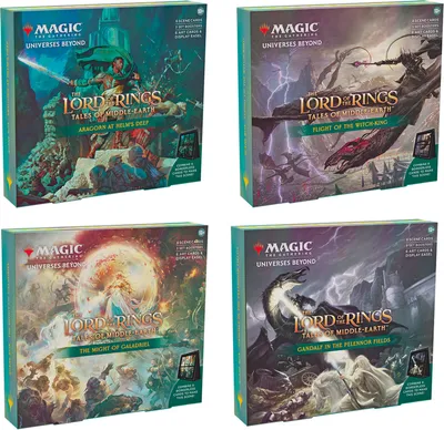Produktbild von Wizards of the Coast Magic the Gathering The Lord of the Rings: Tales of Middle-earth Szenenboxen Display (4) englisch