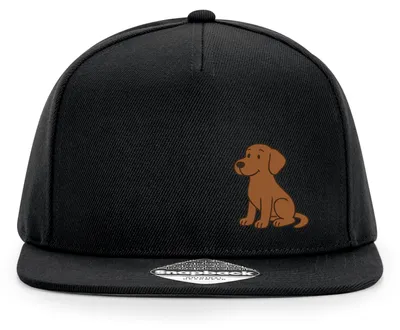 Produktbild von Huuraa Cappy Mütze brauner Labrador Retriever Chocolate Labi Comic Black Polyester Snapback Kappe Geschenkidee