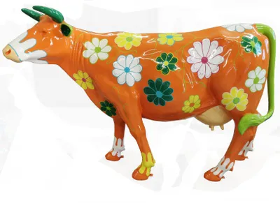 Produktbild von Designer Abstrakte Moderne Figur Rind Skulptur Statue Neu Deko Garten Skulpturen