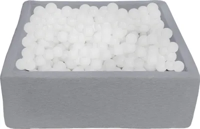 Obrázok produktu pre Bazén s loptičkami pre deti, 90x90 cm, ihrisko + 450 loptičiek biely
