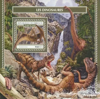 Produktbild von Briefmarken Dschibuti 2017 Mi Block 1037 (kompl. Ausg.) postfrisch Dinosaurier