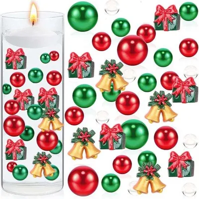 Produktbild von Schwimmende Weihnachtskugeln Dekoration 6066 Stück Glitter Wasserperlen