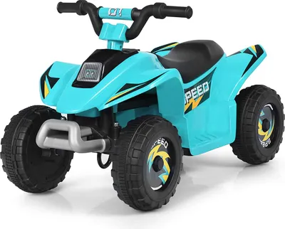 Produktbild von GOPLUS Kinderauto Quad ATV 6V Elektrofahrzeug mit Vor- und Rückwärtsschalter, Miniquad, Elektro Motorrad für Kinder ab 3 Jahren bis zu 30kg tragbar (Blau)