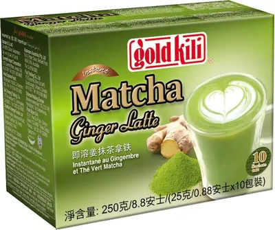 Produktbild von Gold Kili - Instant Matcha Ginger Latte -  250g 10 Beutel