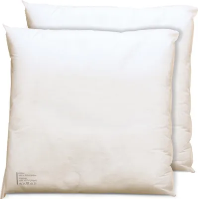 Productafbeelding van 2 stuks kussenvullingen, 45x45 cm, zachte kussenvulling voor sierkussens