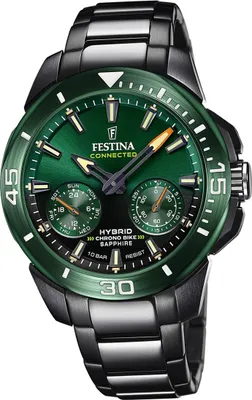 Obrázok produktu pre Pánske náramkové hodinky Festina z nehrdzavejúcej ocele čierne športové D2UF20646/1