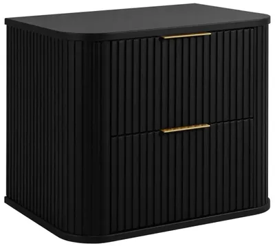 Immagine prodotto di Mobile lavabo Lavabo con 2 cassetti Mobile lavabo Bagno Nero