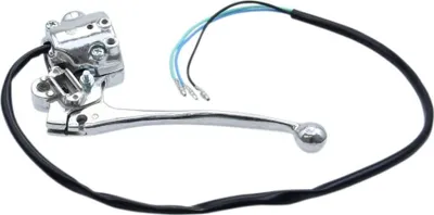 Zdjęcie produktu dla Srebrna dźwignia hamulca z mocowaniem przepustnicy do Suzuki K50 do 1982 r