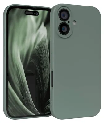 Produktbild von EAZY CASE - TPU Hülle für Apple iPhone 16, TPU Case stoßfeste Handyhülle, weiches Cover mit Kameraschutz, Silikonhülle in Grün