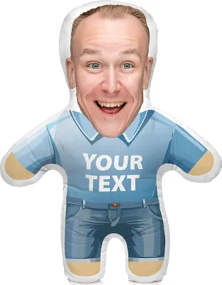 Obrázek produktu pro Polštář s personalizovanou fotografií, 45 cm, tělo, fotopolštář, k 18. narozeninám, rozlučka se svobodou, motiv YOUR TEXT man [091]