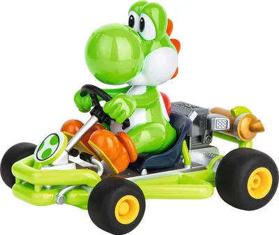 Image de Carrera RC Mario Kart Pipe Kart - Yoshi, avec télécommande 2, 4GHz, dès 6 ans