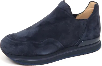 Produktbild von E4782 sneaker donna HOGAN H222 blau Wildleder Slip on Schuh Frau