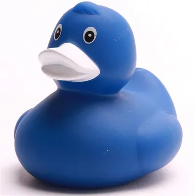 Produktbild von Badeente Birte - blau - Vinyl 7,5 cm Quietscheente
