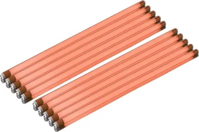 Produktbild von 8738 LED Röhre 10erPack 230 Volt 10W T8 150cm 1000Lm Kunststoff Orange