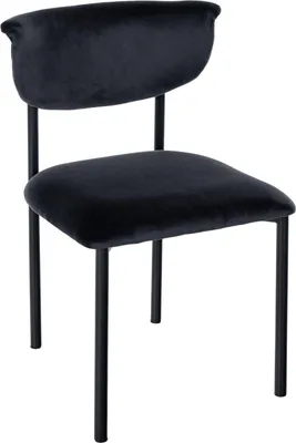 Imagen del producto de Silla de comedor tapizada – asiento acolchado – alto confort de asiento, estructura de metal  | Color: