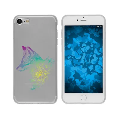 Produktbild von PhoneNatic Case kompatibel mit Apple iPhone 6 Plus / 6s Plus Silikon-Hülle Floral Fuchs M1-4