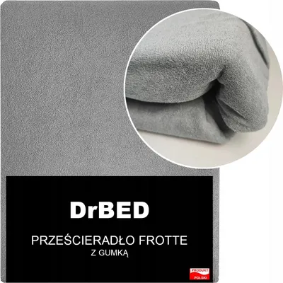 A folded grey fabric, likely a bedsheet, with text overlay.