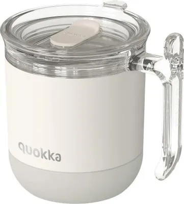 Image de Quokka Wave Smartgrip, Gobelet isotherme en acier inoxydable ivoire, 260ml, 40274