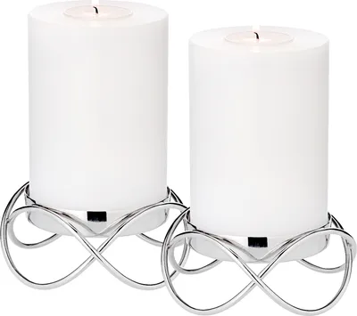 Produktbild von EDZARD 2er Set Kerzenhalter Bastia H 4.5 cm