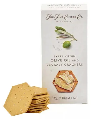 Zdjęcie produktu dla The Fine Cheese Co. Krakersy z Oliwą Extra Virgin i Solą Morską 125g