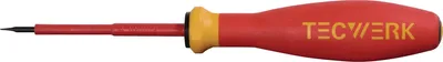 Produktbild von Schraubendreher Schneiden-B.3mm Klingen-L.100mm VDE isol.TECWERK