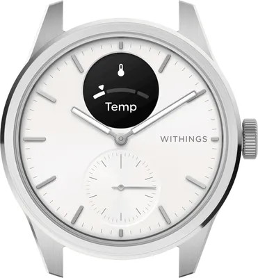 Produktbild von WITHINGS ScanWatch 2 42mm weiß EKG, Blutsauerstoffgehalt, Schlafüberwachung