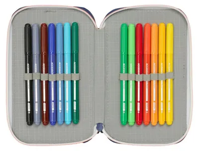 Produktbild von Safta 412526854 F.c Barcelona 2nd Kit Double Filled 29 Pieces Mäppchen Blau  Mann Blau One Size
