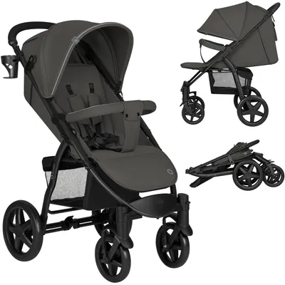 Produktbild von Lionelo Annet Plus Buggy Kinderwagen bis 22 kg, XXL-Verdeck, Federung, große ER-Räder, Liegefunktion, Moskitonetz, Becherhalter, Beindecke