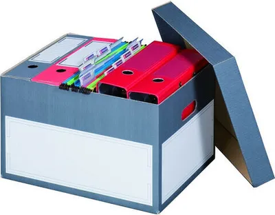 Produktbild von 10x Archivbox mit Deckel 414x331x266mm anthrazit
