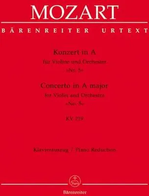 Produktbild von Konzert A-Dur KV219 für Violine und Orchesterfür Violine und Klavier