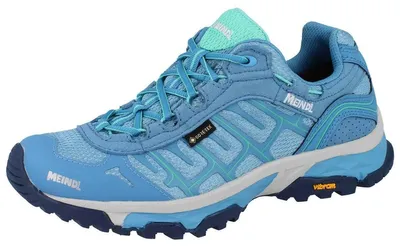 Produktbild von MEINDL Finale GTX Damen Trekkingschuhe blau türkis Veloursleder Mesh - Größe: UK 6,5