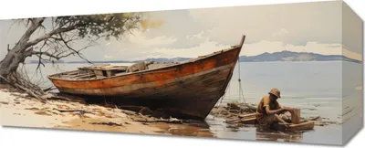 Produktbild von Bild 50x20cm Küstenruhe